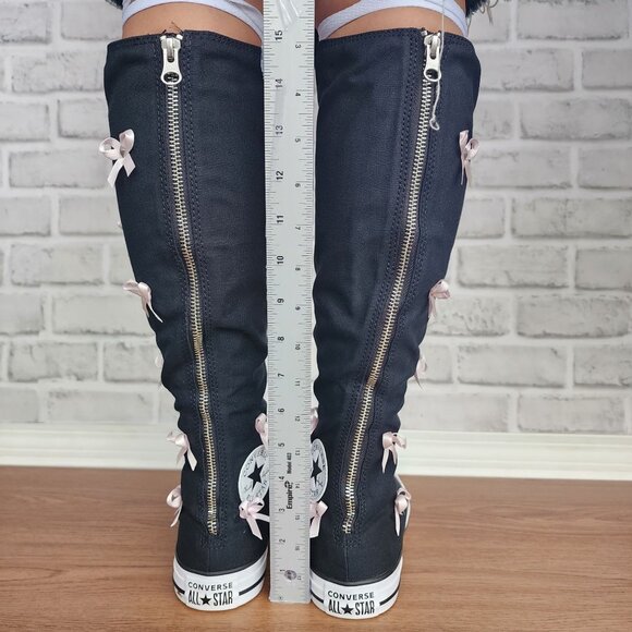 ⭐Chuck Taylor All Star XXHi Bows & Studs Knee Hi Sz 6 Men Boots Sneakers A17684C - Picture 6 of 12